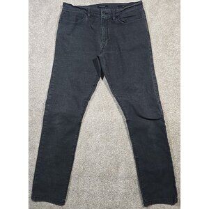 Proof Black Jeans Slim Fit Straight Leg Stretch Skaters Urban Grunge Men's 31x32